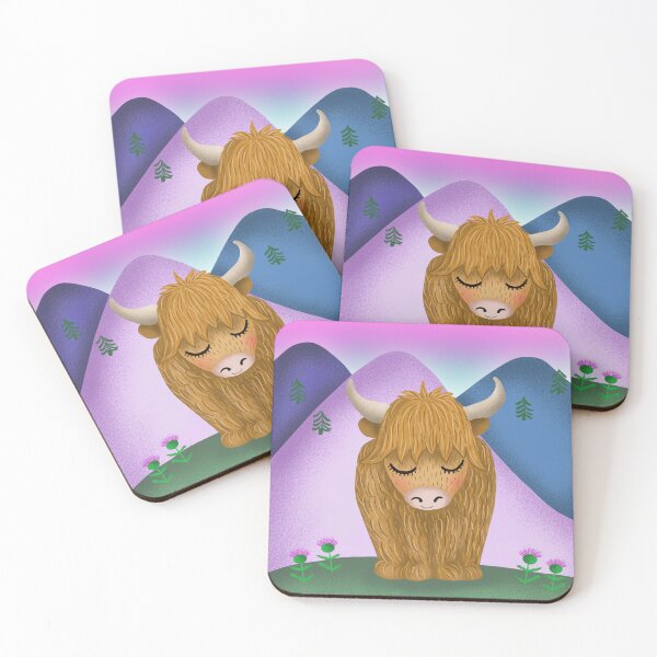 Item preview, vaca morada de las tierras altas designed and sold by HasenKinder.