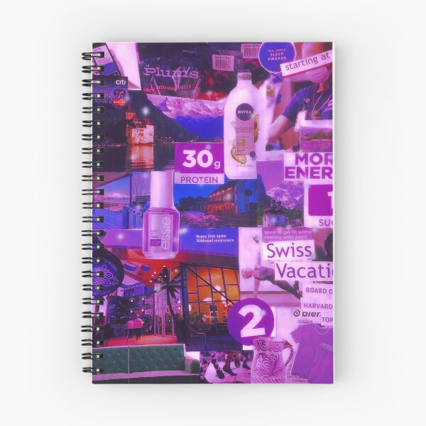 Item preview, Purple Glittering Aesthetic Collage designed and sold by CherryCatDraws.