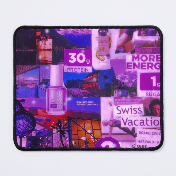 Item preview, Purple Glittering Aesthetic Collage designed and sold by CherryCatDraws.