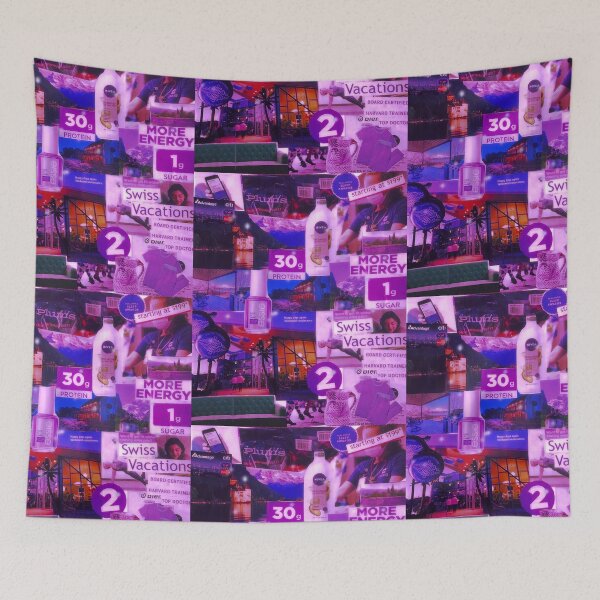 Item preview, Purple Glittering Aesthetic Collage designed and sold by CherryCatDraws.