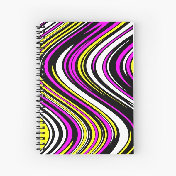 Abstract waves Spiral Notebook
