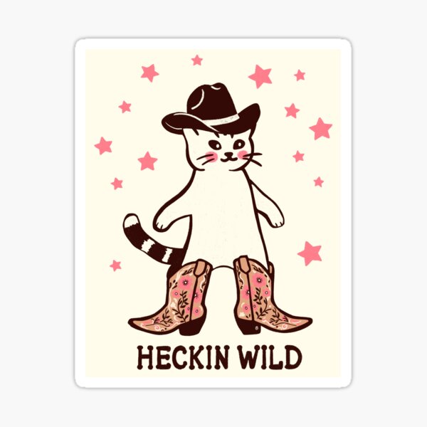 Item preview, Heckin Wild Cowboy Cat designed and sold by Itouchedabee.