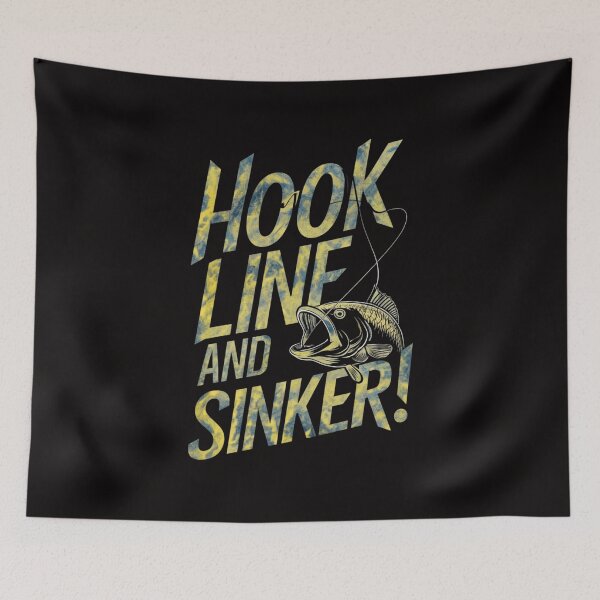 Item preview, Hook, Line, and Sinker! designed and sold by HOMEDESIGNPRINT.