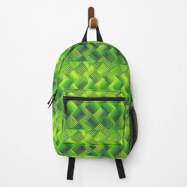 Item preview, Abstract Fluorescent Green Cobalt Blue Pixel Design designed and sold by Allison King.