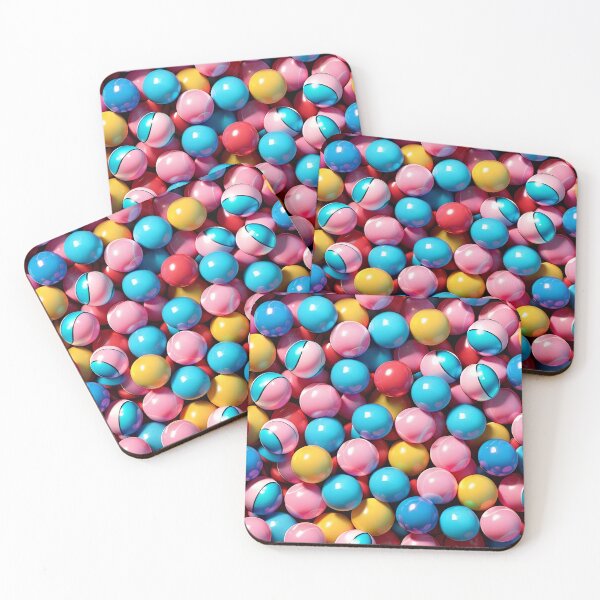 Aperçu de l'œuvre Colorful Bubblegum Balls Pattern créée et vendue par TheArtOfPat.