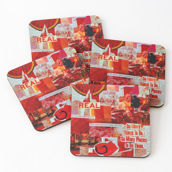 Item preview, Red Aesthetic Collage designed and sold by CherryCatDraws.