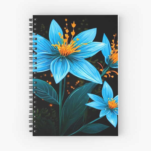 Item preview, starry flowers with orange pistil designed and sold by janjacbu.