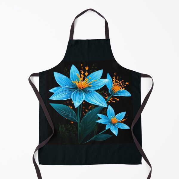 Item preview, starry flowers with orange pistil designed and sold by janjacbu.