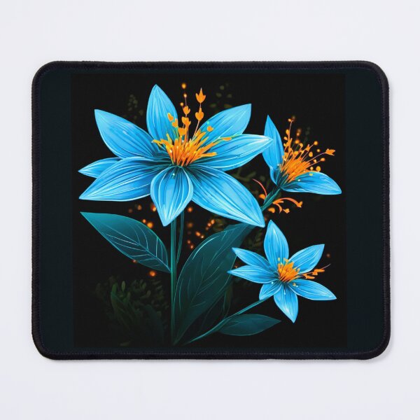 Item preview, starry flowers with orange pistil designed and sold by janjacbu.