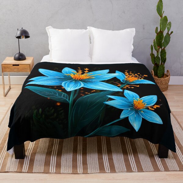 Item preview, starry flowers with orange pistil designed and sold by janjacbu.