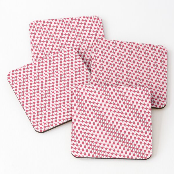 Item preview, Pinkish Red Bordered Circles Polka Dots Icon Framework designed and sold by Alchemy-A-La-G.