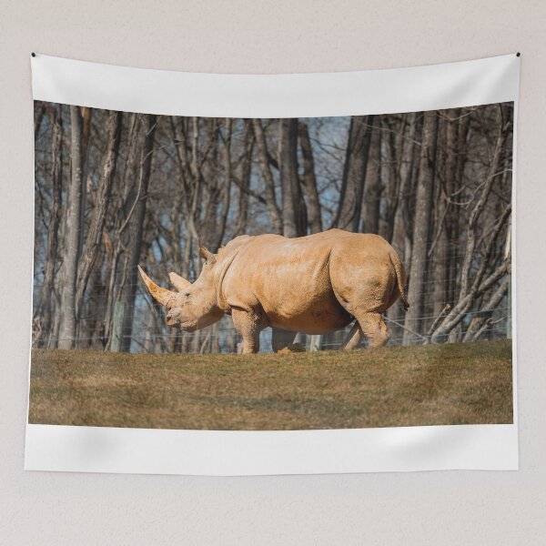 Item preview, Grazing Giant: A White Rhino in the African Savanna designed and sold by Vsaditya2020.