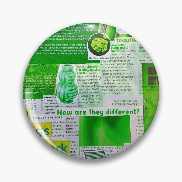 Item preview, Green Aesthetic Collage designed and sold by CherryCatDraws.