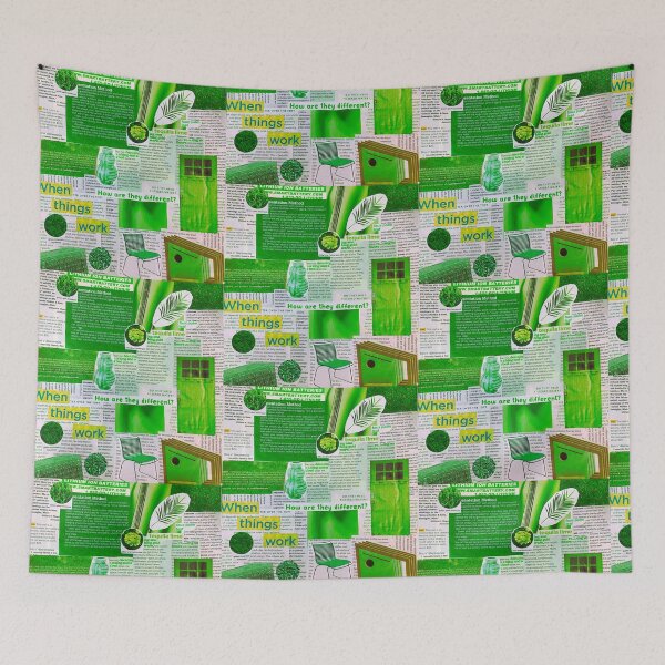 Item preview, Green Aesthetic Collage designed and sold by CherryCatDraws.
