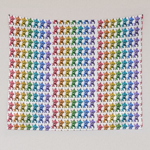 Item preview, Rainbow Muscle Cats designed and sold by snowskin.