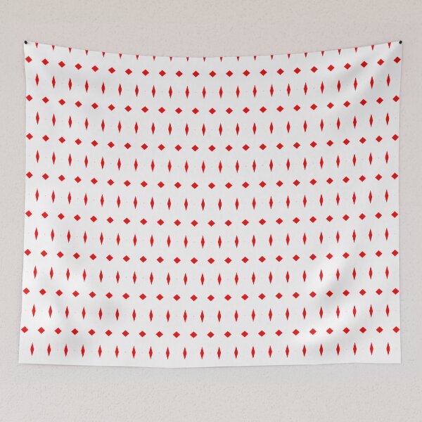 Item preview, Red & White Playing Cards Diamonds Art Deco Framework designed and sold by Alchemy-A-La-G.
