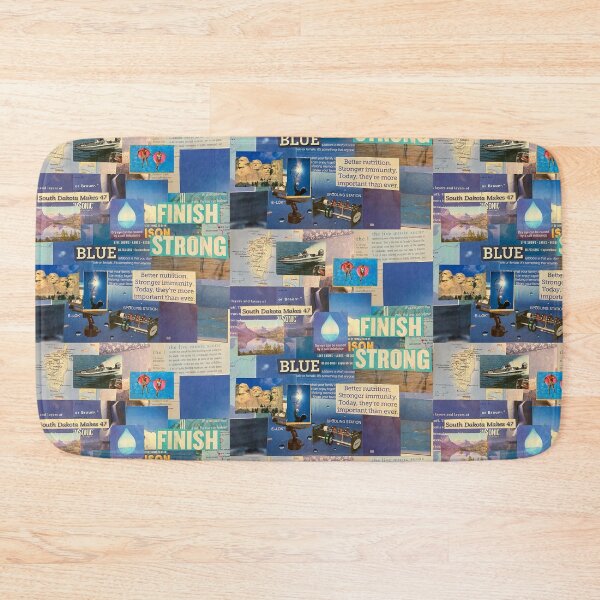 Item preview, Blue Travel Aesthetic Collage designed and sold by CherryCatDraws.