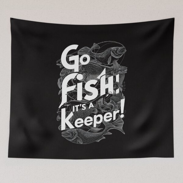 Item preview, Go Fish: It's a Keeper! designed and sold by HOMEDESIGNPRINT.