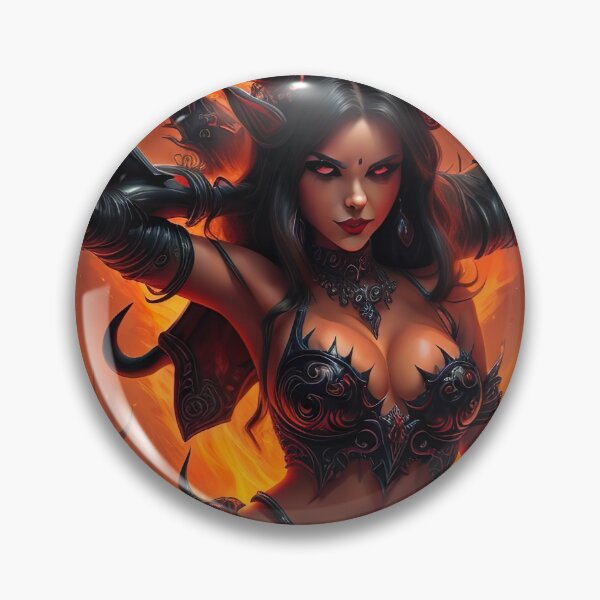 Item preview, Seductive temptation: Female devil in mystical grotto designed and sold by Frostquest.