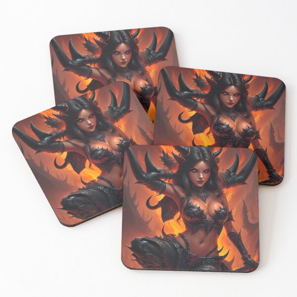 Item preview, Seductive temptation: Female devil in mystical grotto designed and sold by Frostquest.