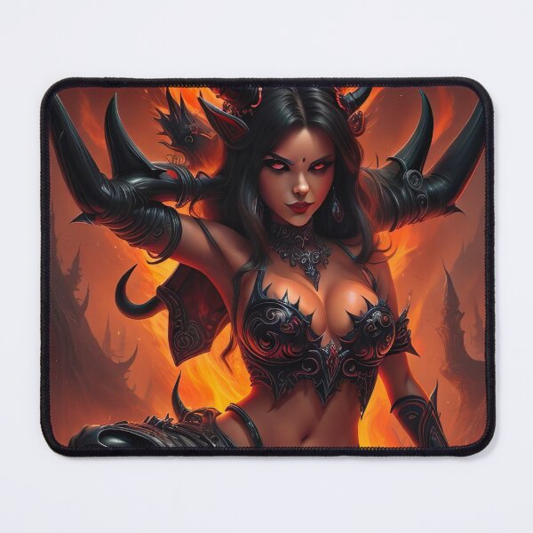 Item preview, Seductive temptation: Female devil in mystical grotto designed and sold by Frostquest.