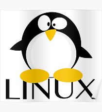 Linux Penguin Poster
