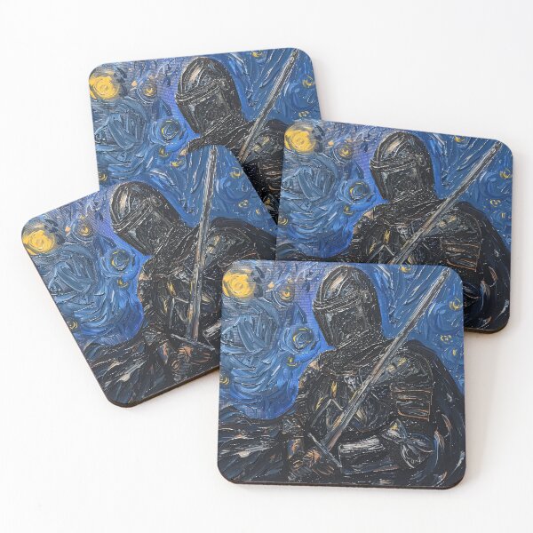 Item preview, Black knight | Painting in the style of Vincent van Gogh designed and sold by ComicsFactory.