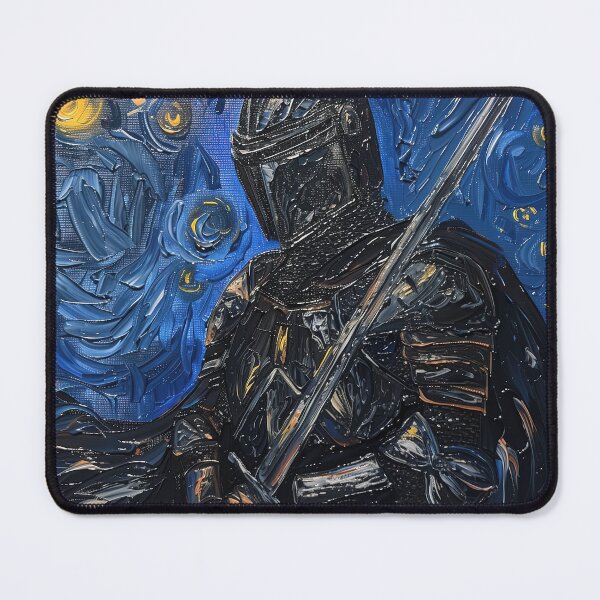 Item preview, Black knight | Painting in the style of Vincent van Gogh designed and sold by ComicsFactory.