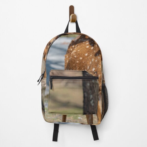 Item preview, A majestic chital deer, bathed in soft sunlight, stands alert in a clearing of a lush green forest. designed and sold by Vsaditya2020.
