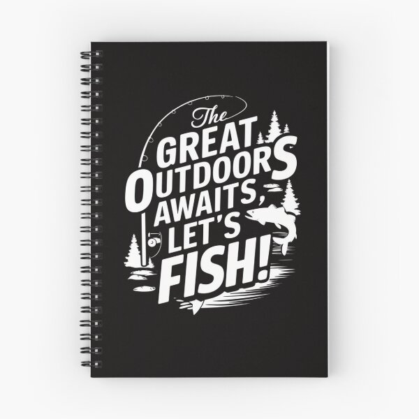 Item preview, The Great Outdoors Awaits, Let's Fish! designed and sold by HOMEDESIGNPRINT.