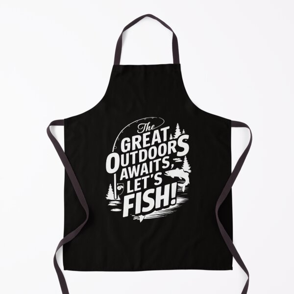 Item preview, The Great Outdoors Awaits, Let's Fish! designed and sold by HOMEDESIGNPRINT.