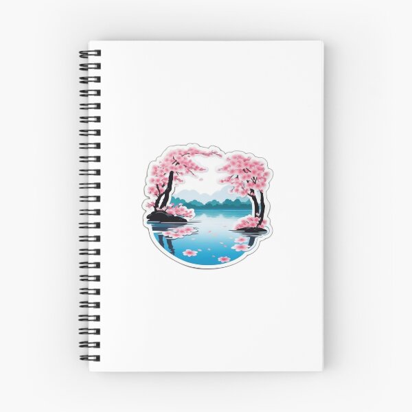 Artikelvorschau, Sakura/Cherry Blossoms over water during spring in Japan entworfen und verkauft von VIZARDcreations.