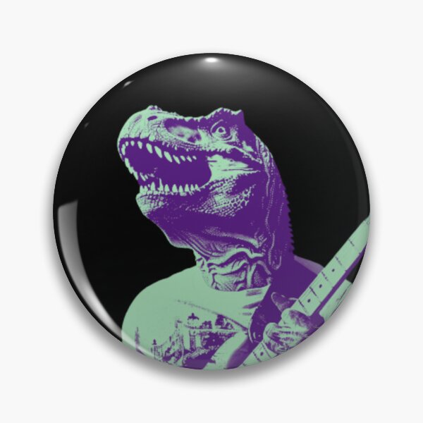 Item preview, Rockin' Dino: Electric Guitar Jam Session designed and sold by minjagoods.