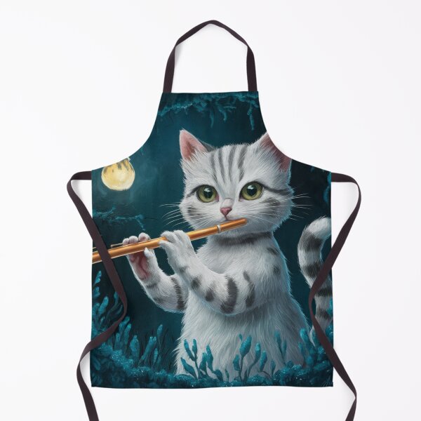 Item preview, "CAT FLUTE". CAT PLAYING THE FLUTE  designed and sold by Obinne.