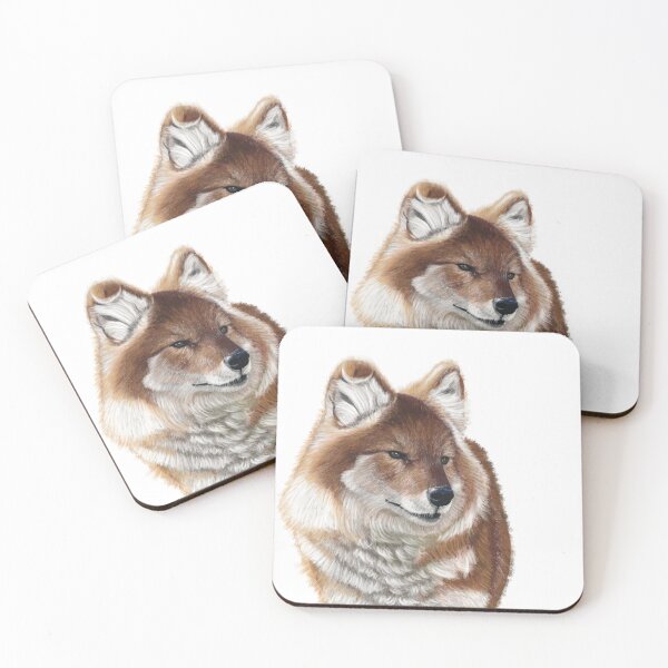 Item preview, Winter Dhole Portrait  designed and sold by dinnydaynaart.