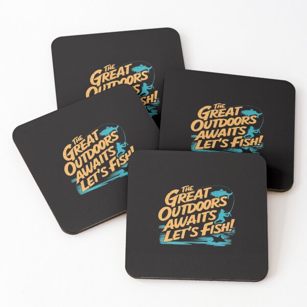 Item preview, The Great Outdoors Awaits, Let's Fish! designed and sold by HOMEDESIGNPRINT.