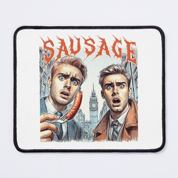 Item preview, Sausage on a fork in London designed and sold by Get-Forked.