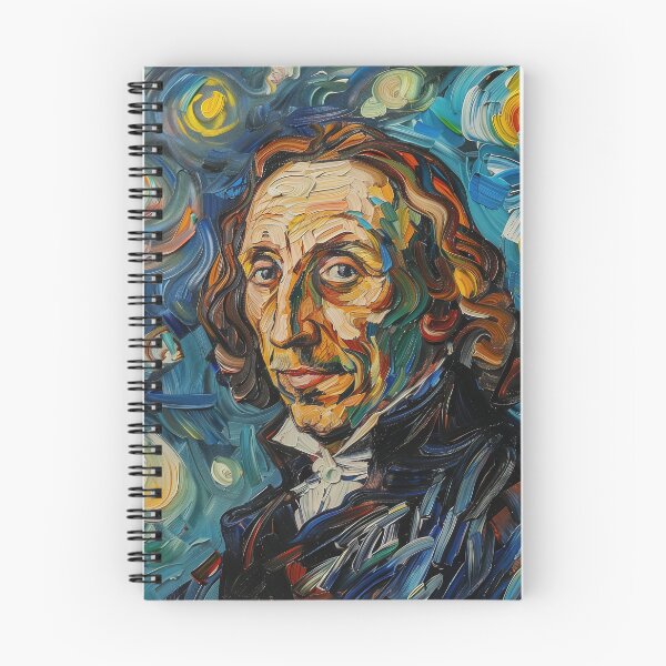 Item preview, Blaise Pascal | Painting in the style of Vincent van Gogh designed and sold by ComicsFactory.