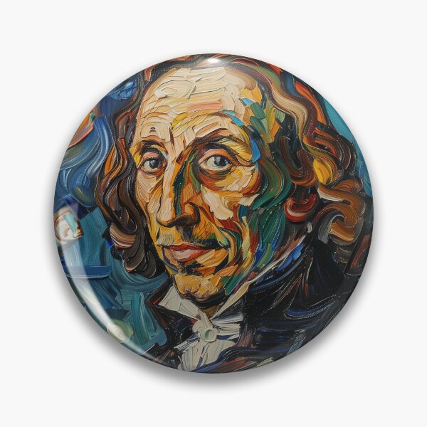 Item preview, Blaise Pascal | Painting in the style of Vincent van Gogh designed and sold by ComicsFactory.