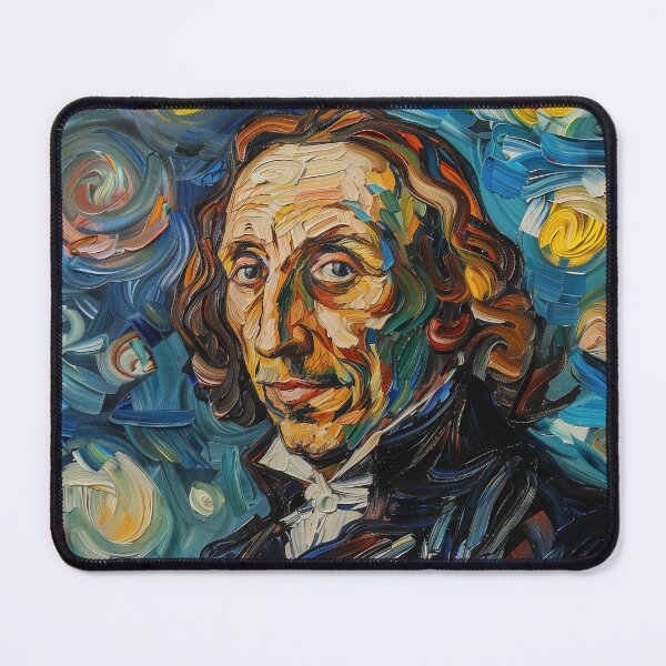 Item preview, Blaise Pascal | Painting in the style of Vincent van Gogh designed and sold by ComicsFactory.