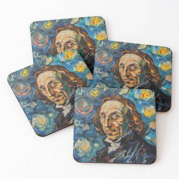 Item preview, Blaise Pascal | Painting in the style of Vincent van Gogh designed and sold by ComicsFactory.