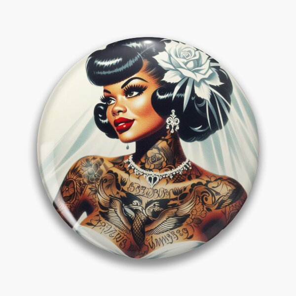 Item preview, Hot Tattoo Bride designed and sold by PulpVintage.