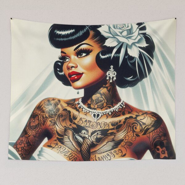 Item preview, Hot Tattoo Bride designed and sold by PulpVintage.