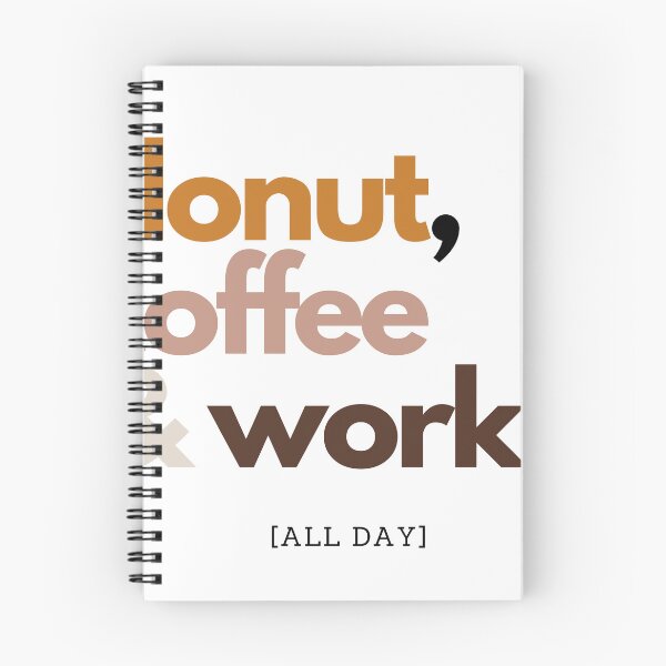 Item preview, Donut Coffee and WOrk designed and sold by Lifeontherun.