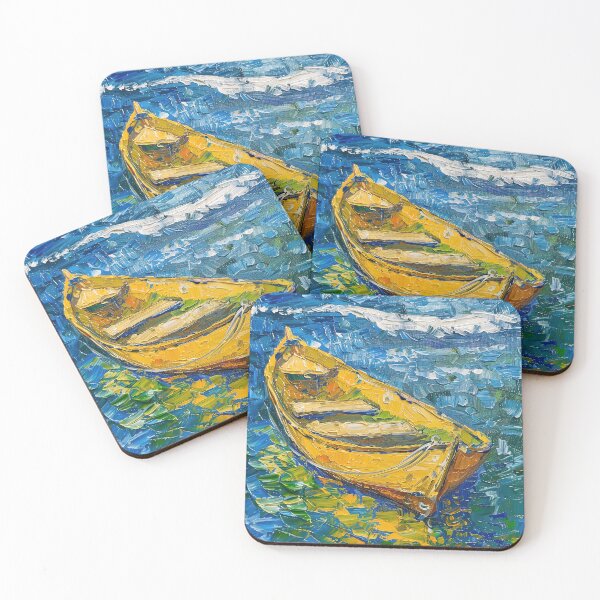 Item preview, Boat | Painting in the style of Vincent van Gogh designed and sold by ComicsFactory.