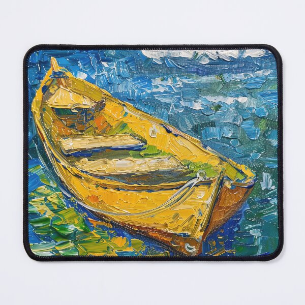 Item preview, Boat | Painting in the style of Vincent van Gogh designed and sold by ComicsFactory.