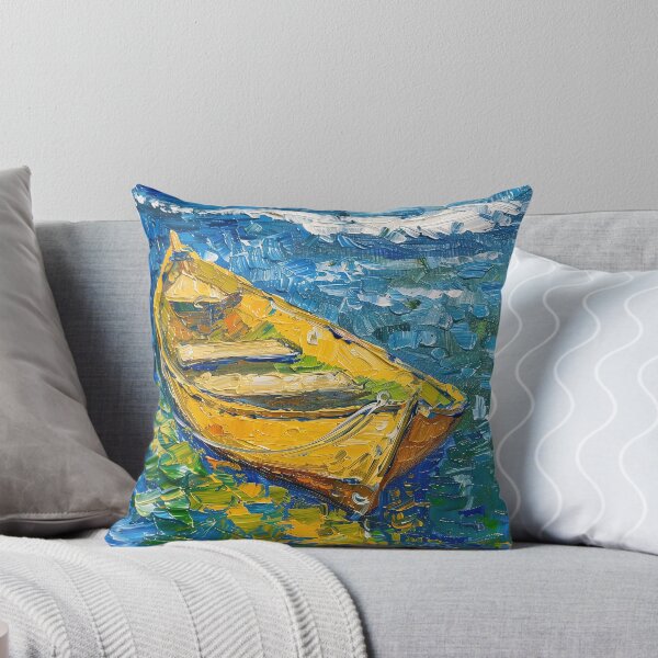 Item preview, Boat | Painting in the style of Vincent van Gogh designed and sold by ComicsFactory.