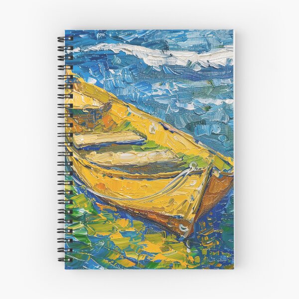 Item preview, Boat | Painting in the style of Vincent van Gogh designed and sold by ComicsFactory.