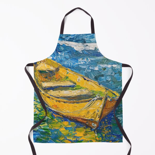 Item preview, Boat | Painting in the style of Vincent van Gogh designed and sold by ComicsFactory.