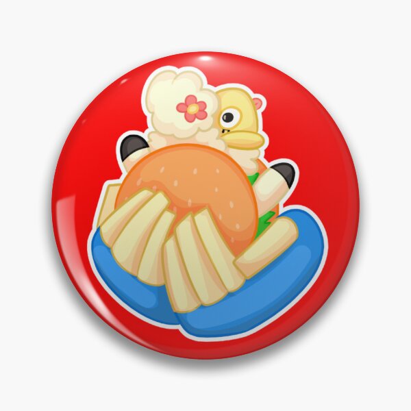 Item preview, Sha Burger (Stickers + Pins) designed and sold by JunkboxCorner.